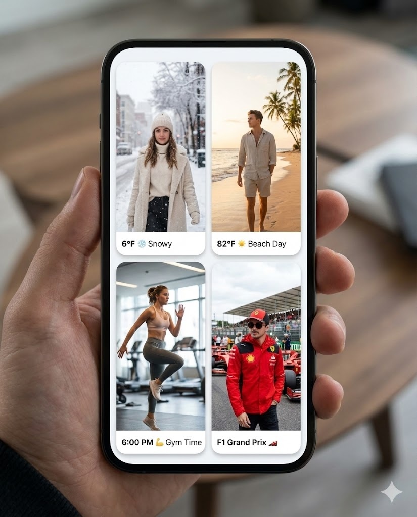 Context-aware outfit recommendations for different occasions
